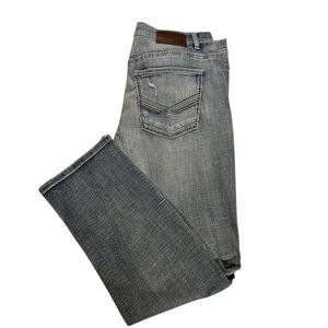 BKE Men's Classic Gray Straight Jeans
